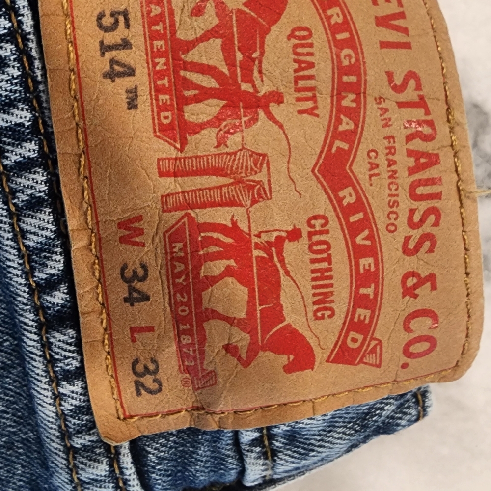 Levi's Blue Jeans for Men 514. 34x32
